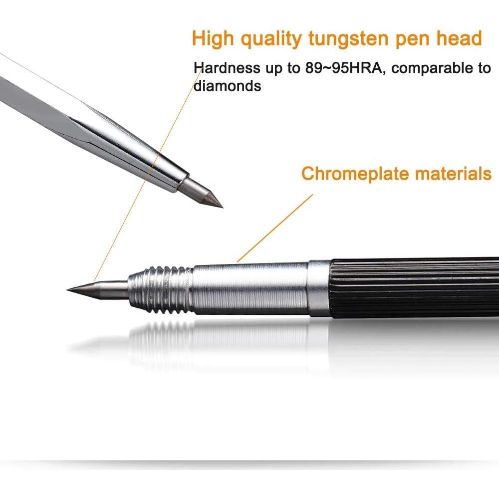 Scriber Doble Cabeza Tungsteno Deartisan 4 Paquetes 9.5 Mohs