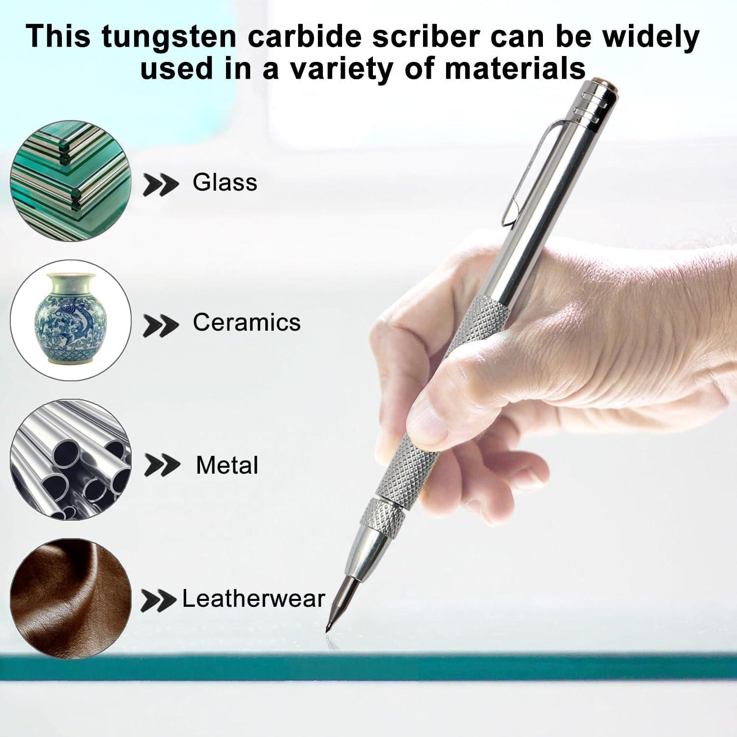 Paquete de 2 herramientas de grabado Mriuuod con 10 puntas y regla 15cm