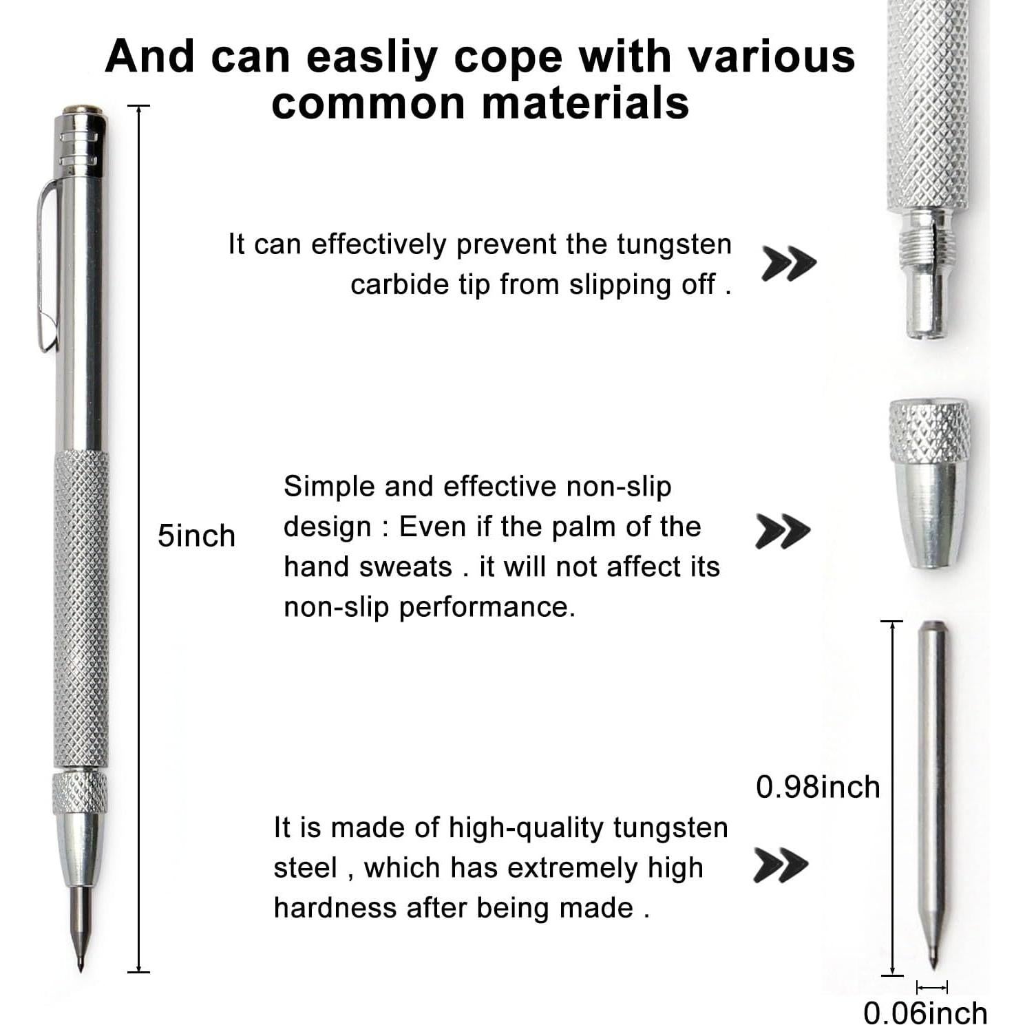 Paquete de 2 herramientas de grabado Mriuuod con 10 puntas y regla 15cm