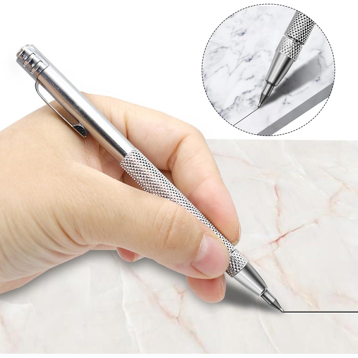 Paquete de 2 herramientas de grabado Mriuuod con 10 puntas y regla 15cm