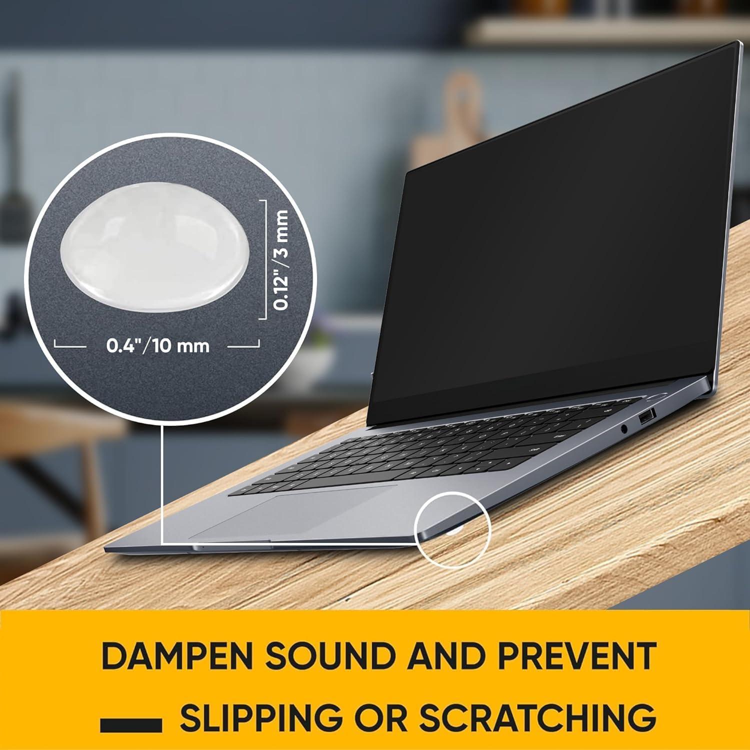 Bumpers Adhesivos Transparentes Vellax 128 Pcs - Silicona Premium