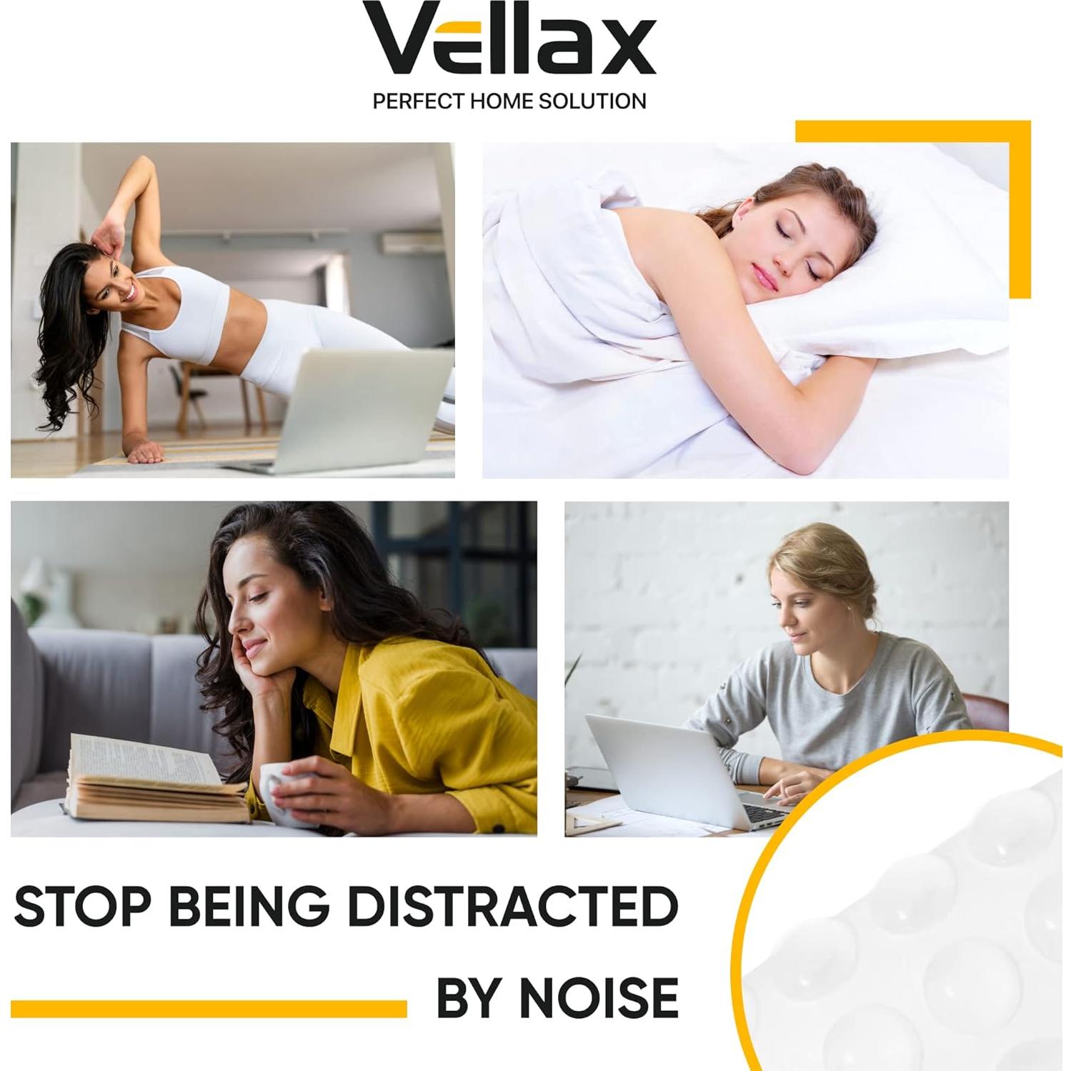 Bumpers Adhesivos Transparentes Vellax 128 Pcs - Silicona Premium