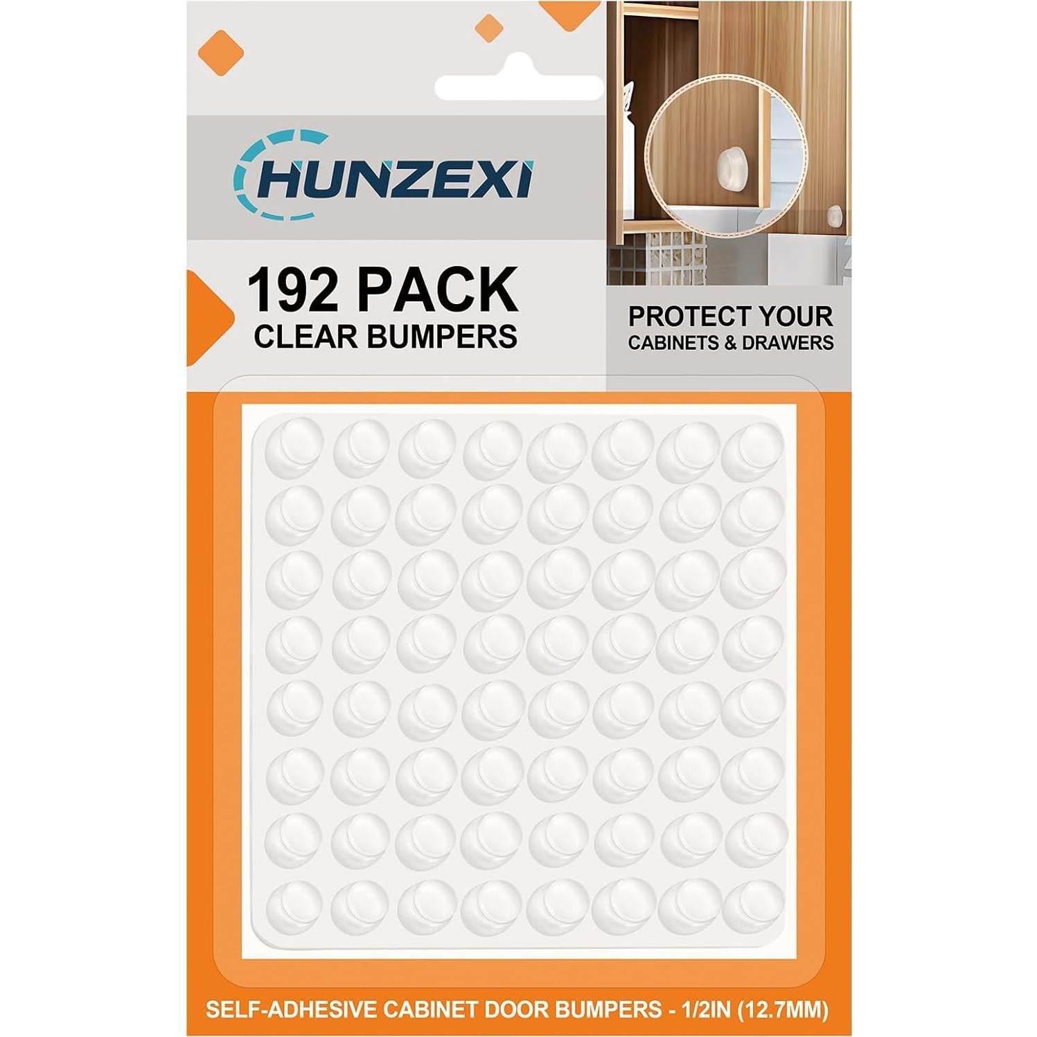 Bumpers de Silicona Transparentes CHUNZEXI 192 Pcs Autoadhesivos