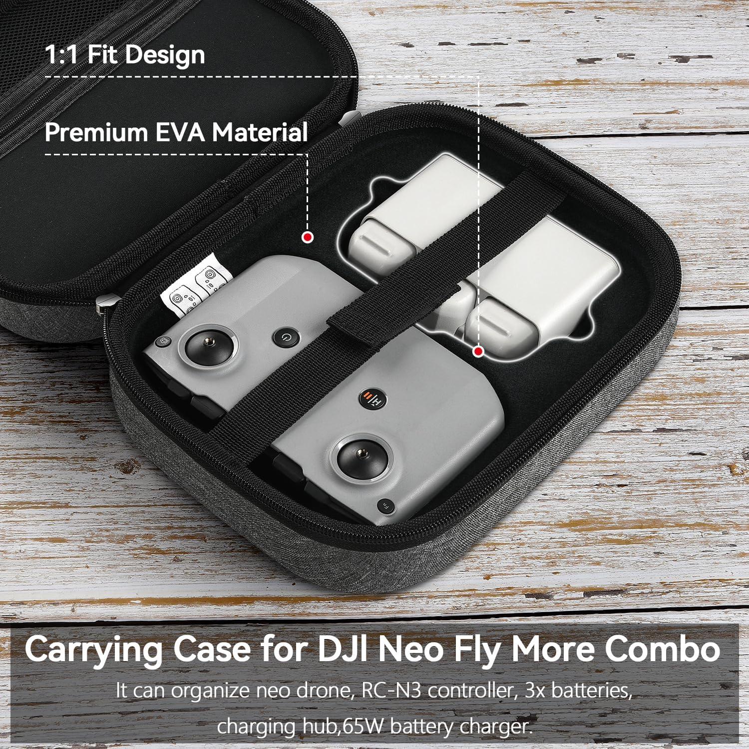 Funda Compacta ivoler para Drone DJI Neo y Controlador RC-N3