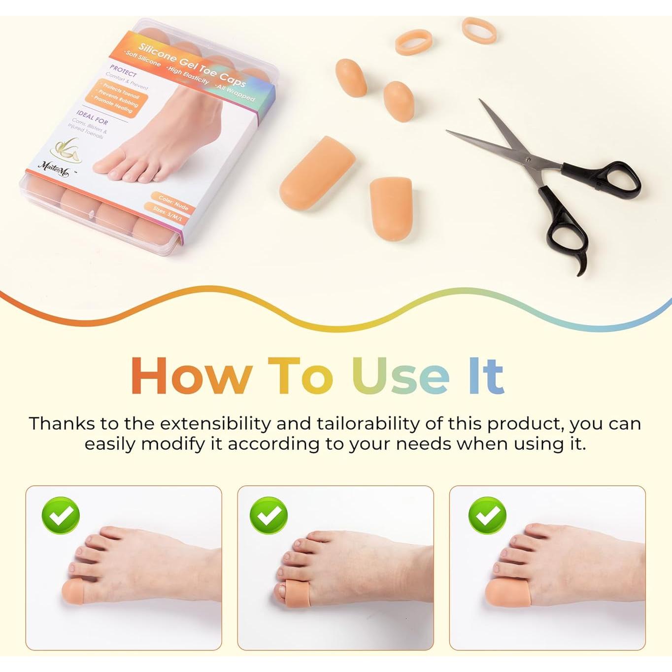 MasterMo 12 Capsulas de Gel para Dedo Gordo - Protección y Alivio