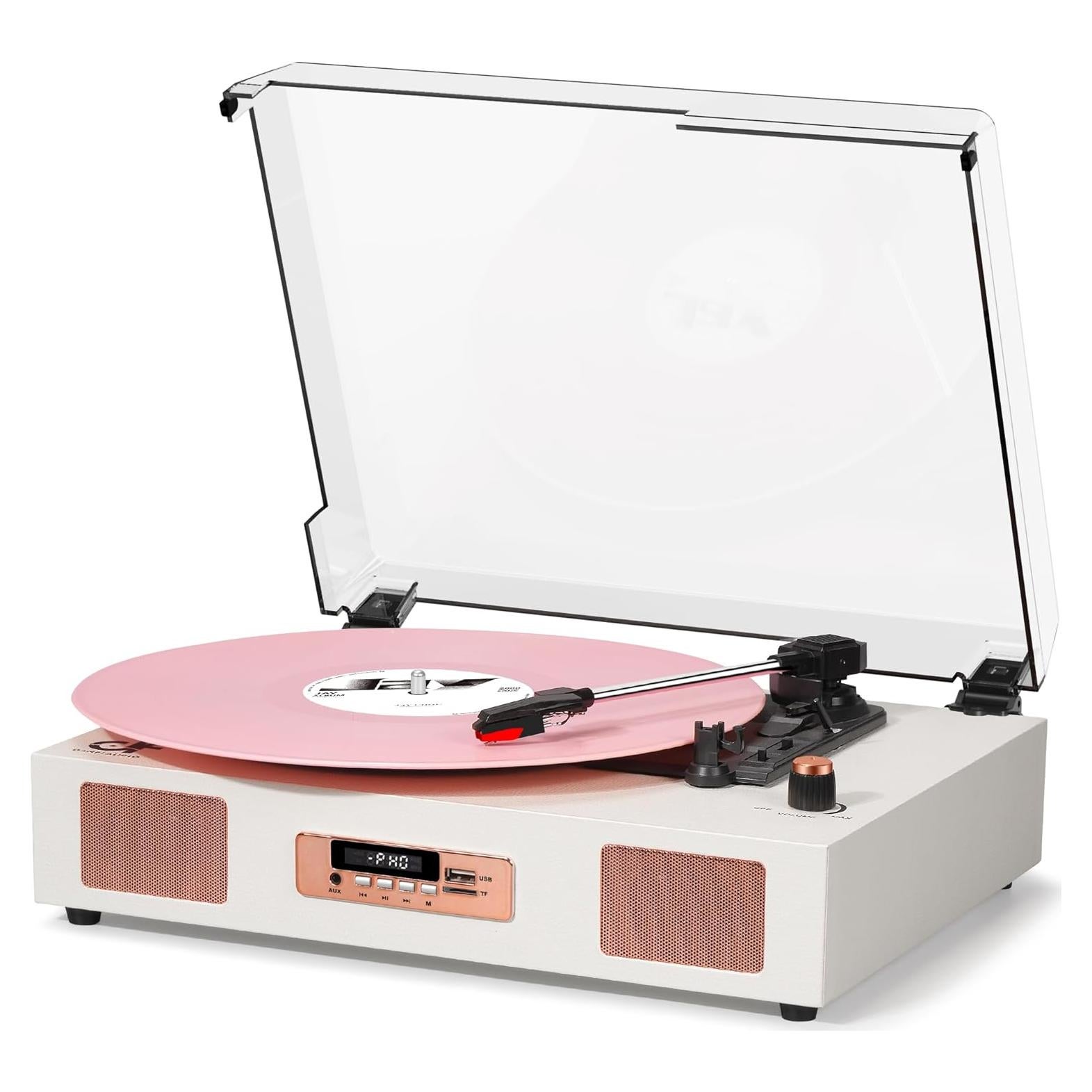 Reproductor de Vinilo Bluetooth DANFI AUDIO TE-2017 3 Velocidades