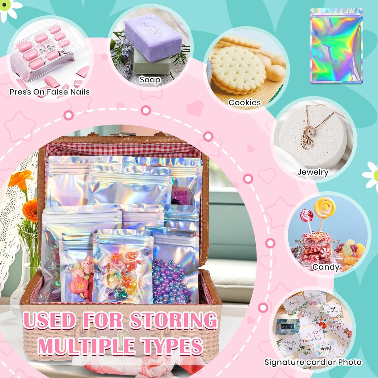 Bolsas Holográficas Transparentes FUNFERY 10.16x15.24cm 50 Unidades