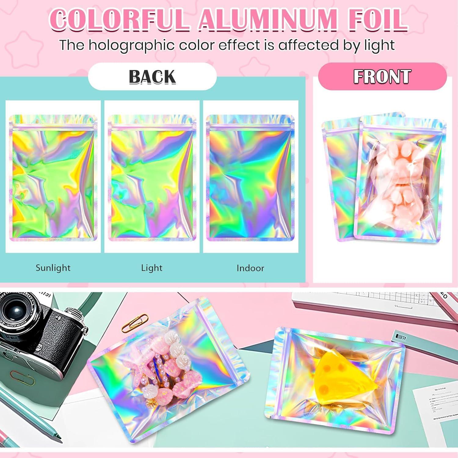 Bolsas Holográficas Transparentes FUNFERY 10.16x15.24cm 50 Unidades