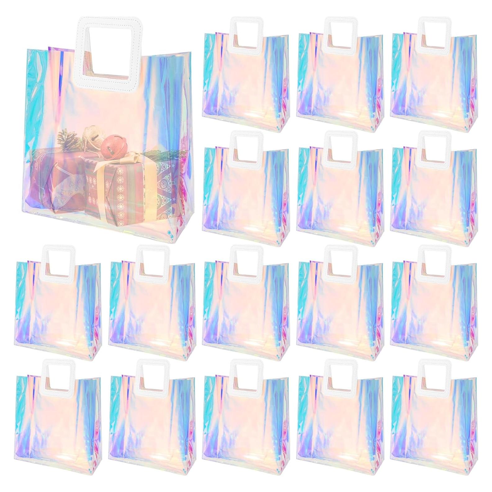 Bolsas de Regalo Holográficas Voittozege 20 Pcs 21.6x20.3x10.2 cm