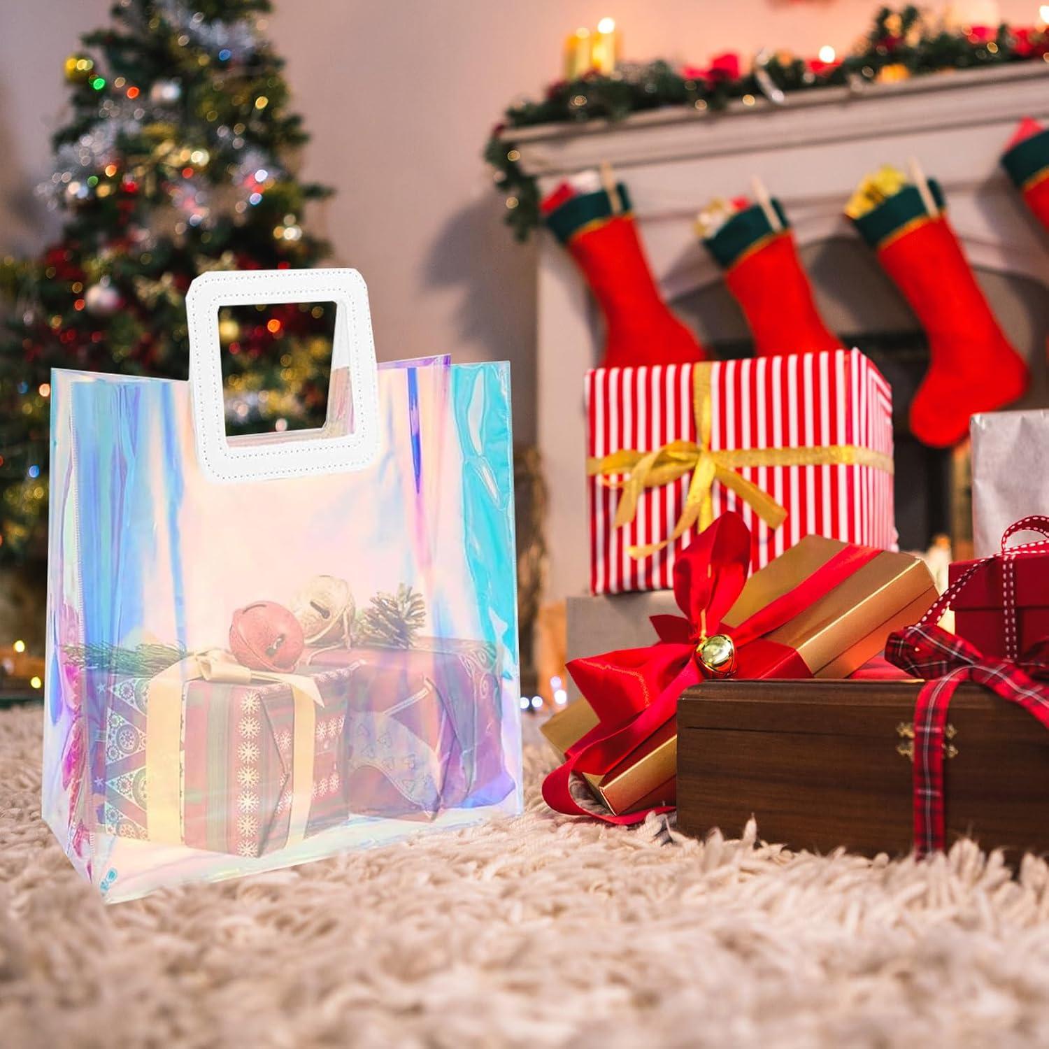 Bolsas de Regalo Holográficas Voittozege 20 Pcs 21.6x20.3x10.2 cm