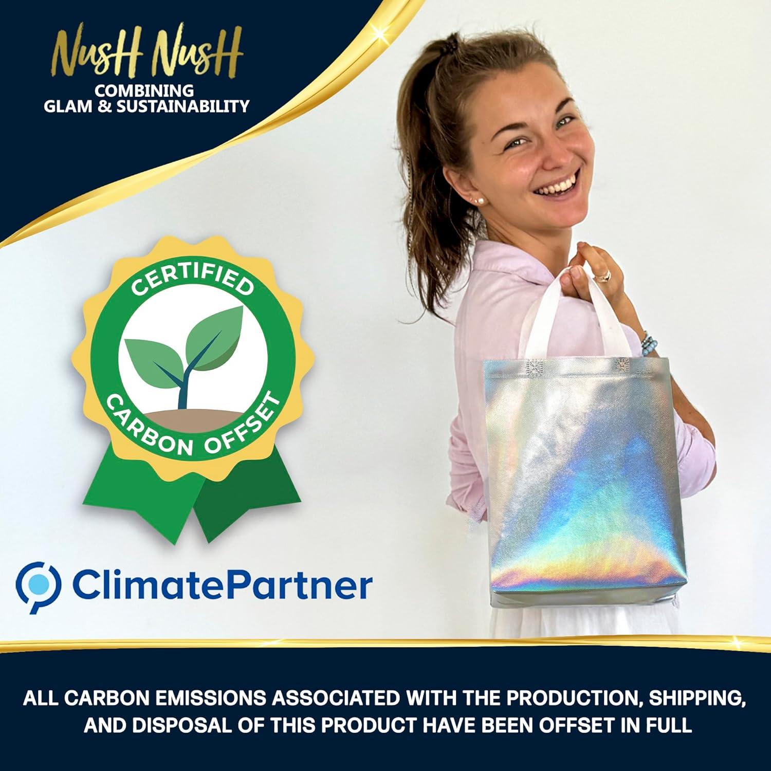 Bolsas de Regalo Holográficas Nush Nush Medianas Set de 12