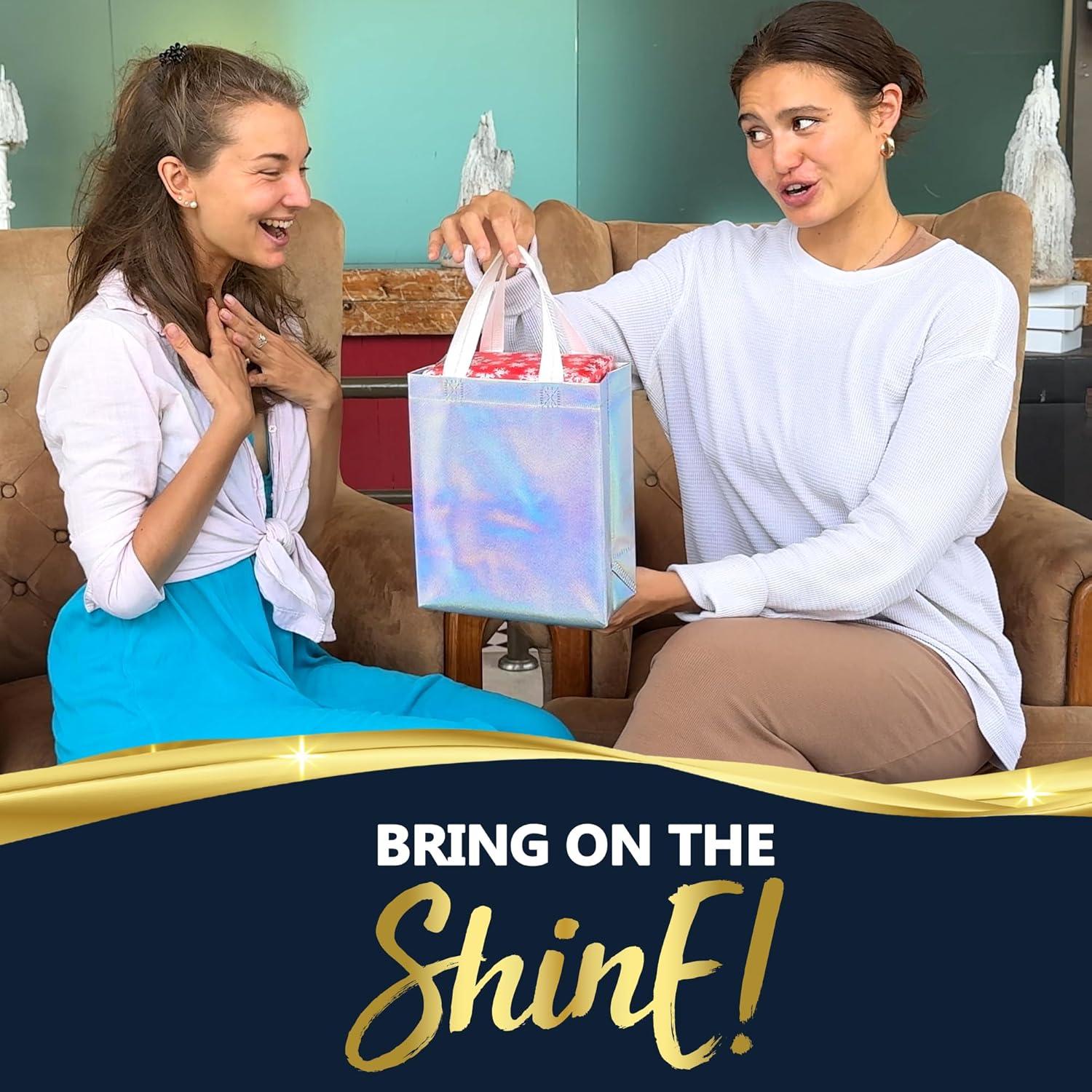 Bolsas de Regalo Holográficas Nush Nush Medianas Set de 12