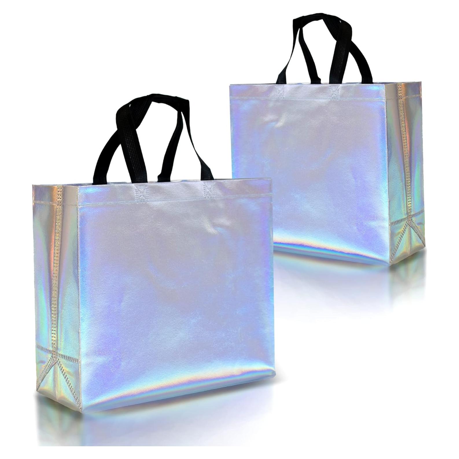 Bolsas de Regalo Iridiscentes Nush Nush - Set de 12 Grandes 28x13x33 cm