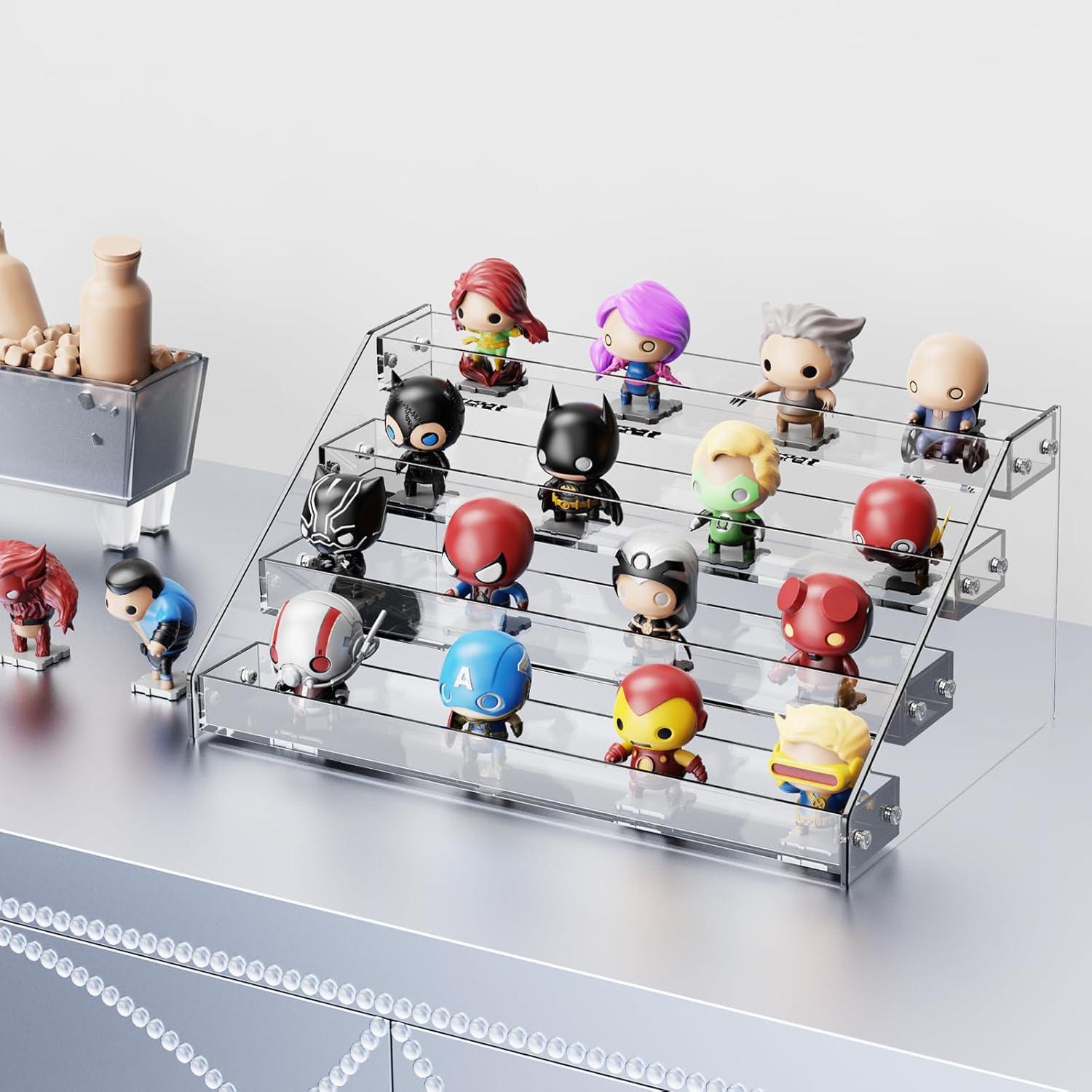 Estante de exhibición acrílico HUITAI 6 niveles 30.99x32.29 cm