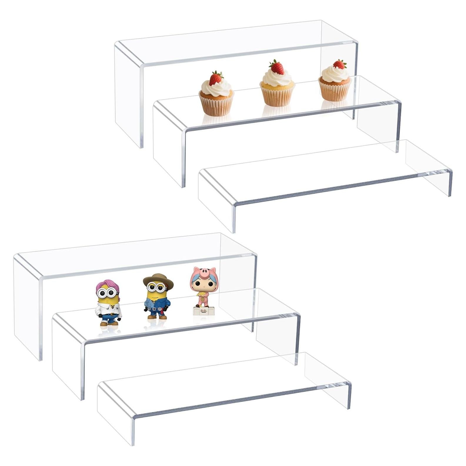 Soportes de Exhibición Acrílicos Blaithom 6PCS Transparentes