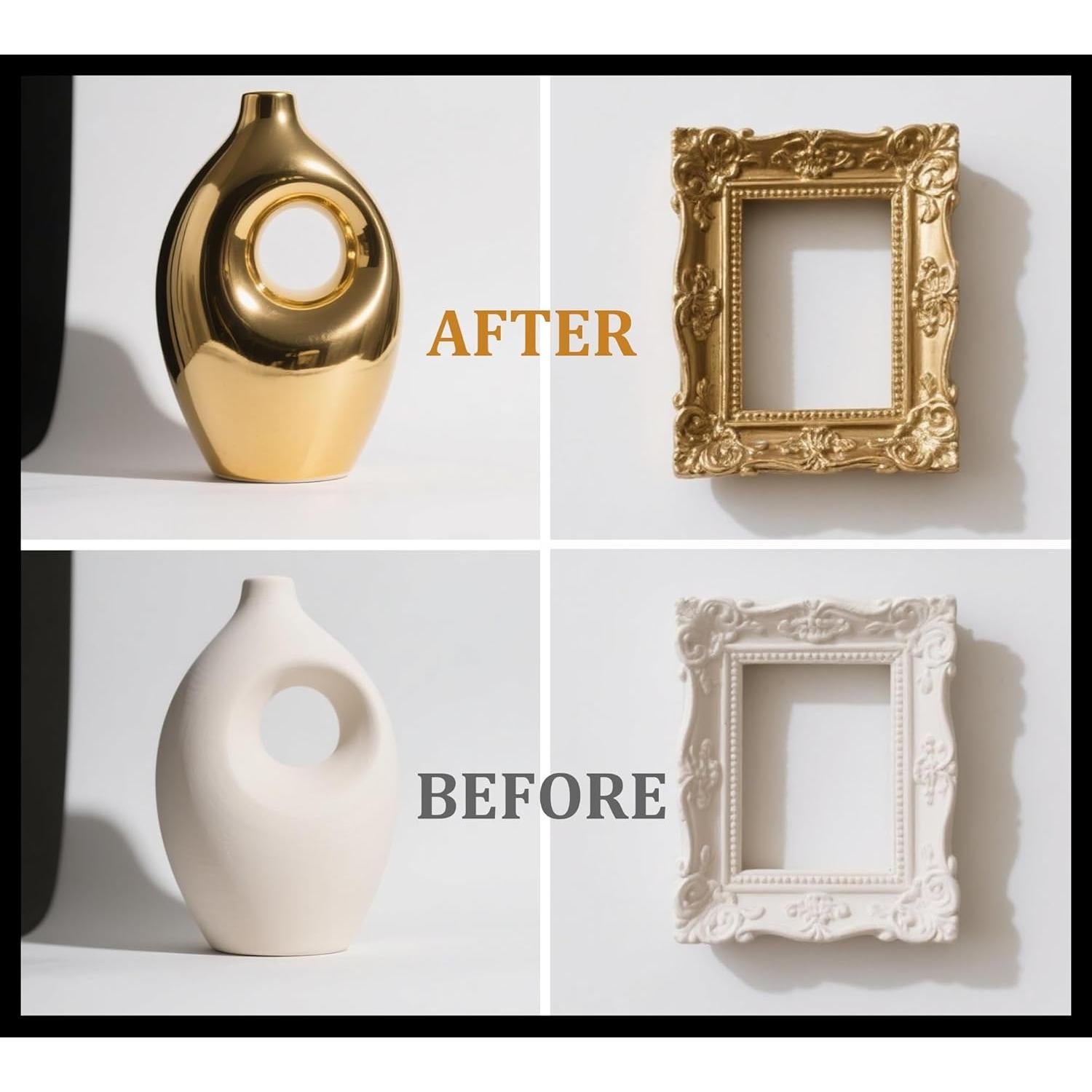 Kit de Pan de Oro Vividye - 100 Hojas, 100ml Pegamento y Barniz