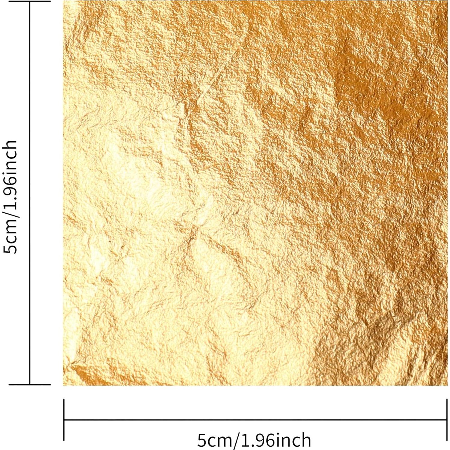 Hojas de Oro 24K KIRIN - 20 Hojas 5x5 cm Decoración