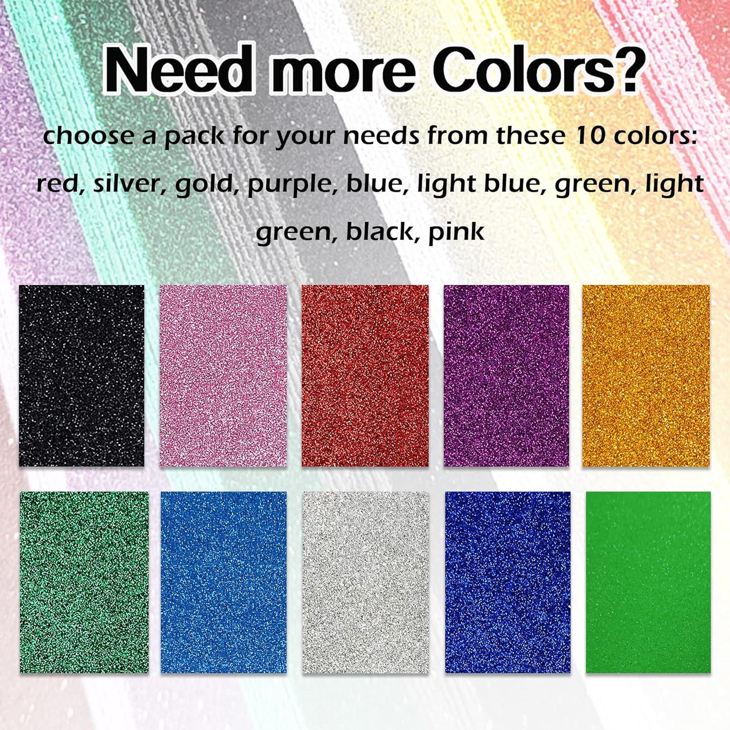 Hojas de Espuma Glitter Doradas SALEMAR 10 Paquetes A4 21x30 cm