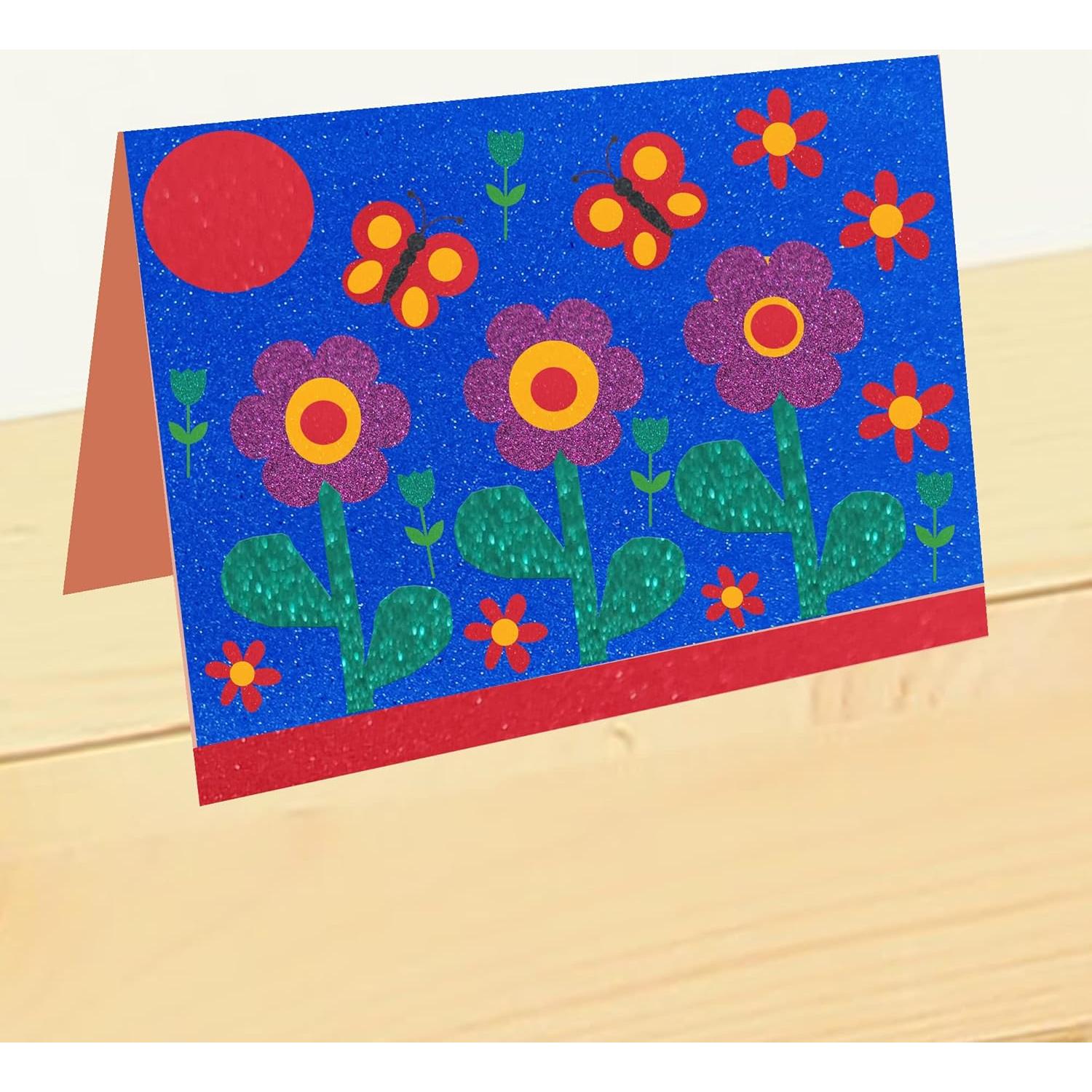 Hojas de Espuma Glitter Doradas SALEMAR 10 Paquetes A4 21x30 cm