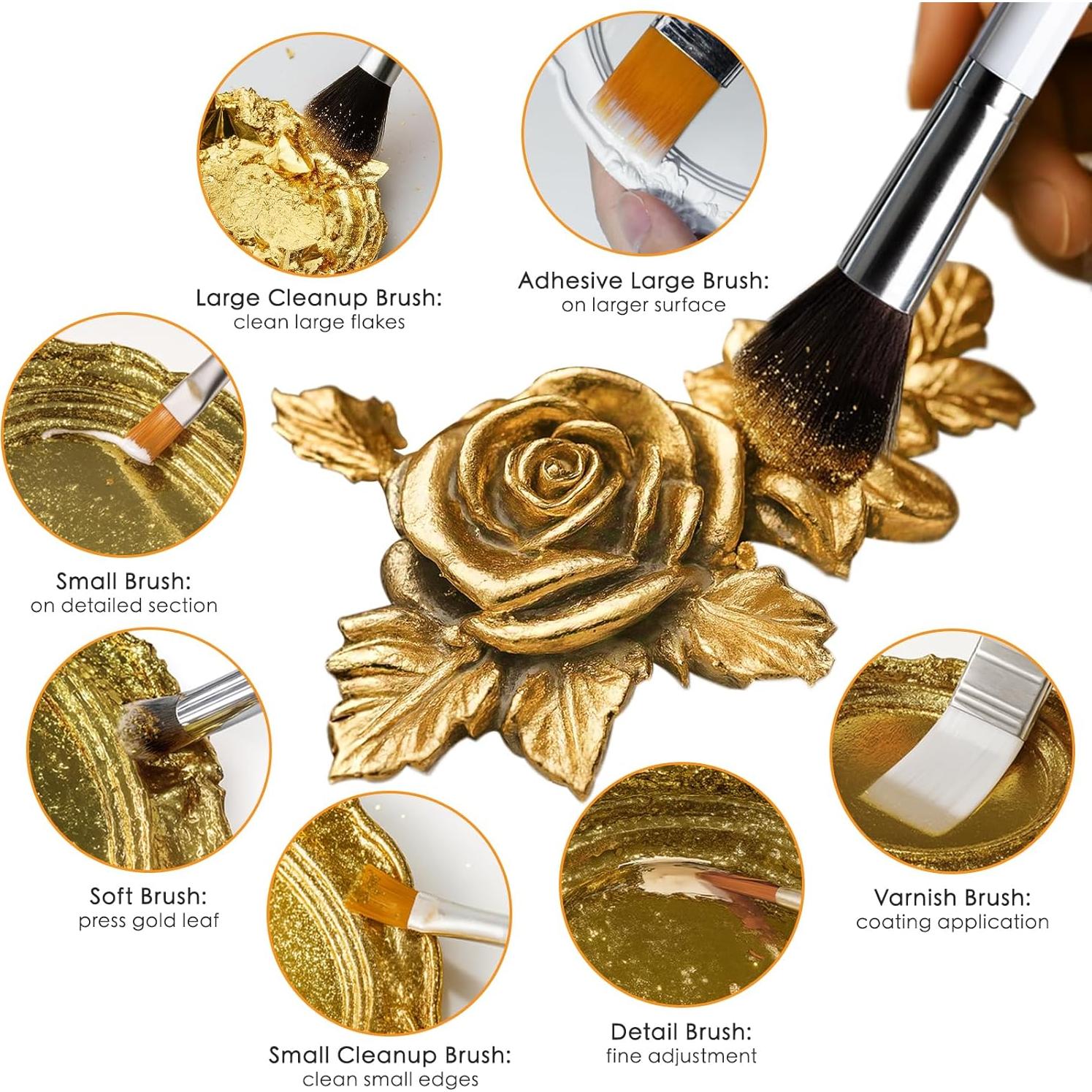 Kit Completo de Adhesivo y Barniz para Hoja de Oro Nariolar - 100 ml