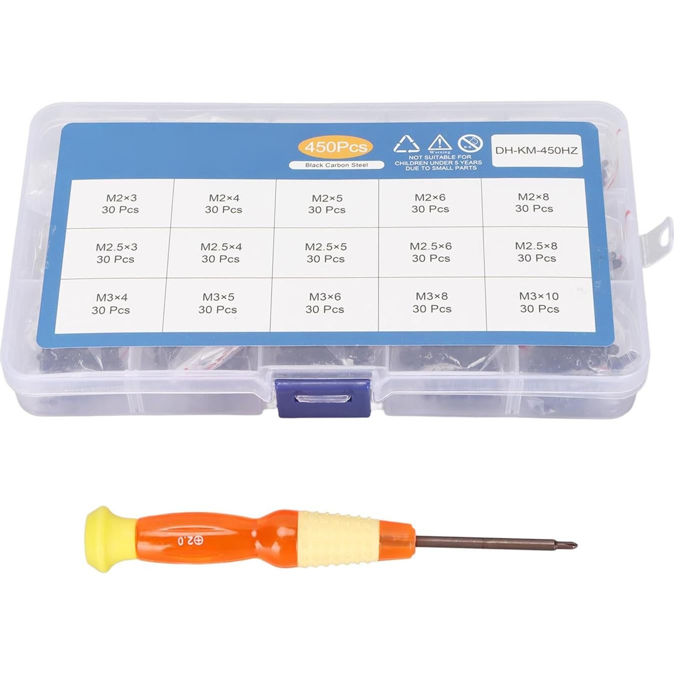 Kit de Tornillos para Laptop NTSDD 450 Pcs M2 M2.5 M3