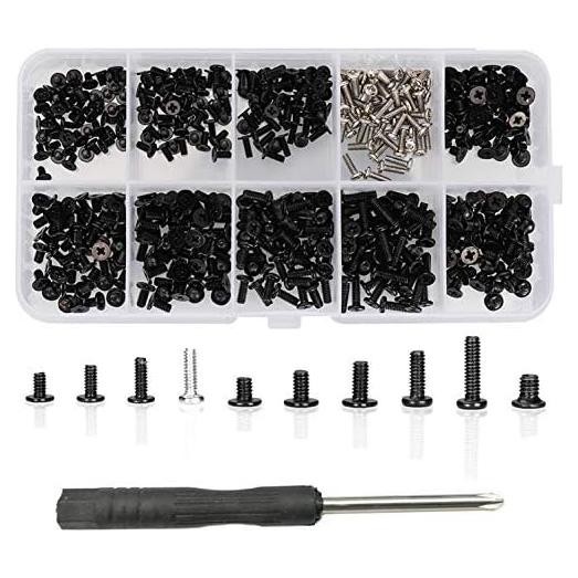 Kit de Tornillos para Laptop HanTof 500 Pcs M2 M2.5 M3 Phillips