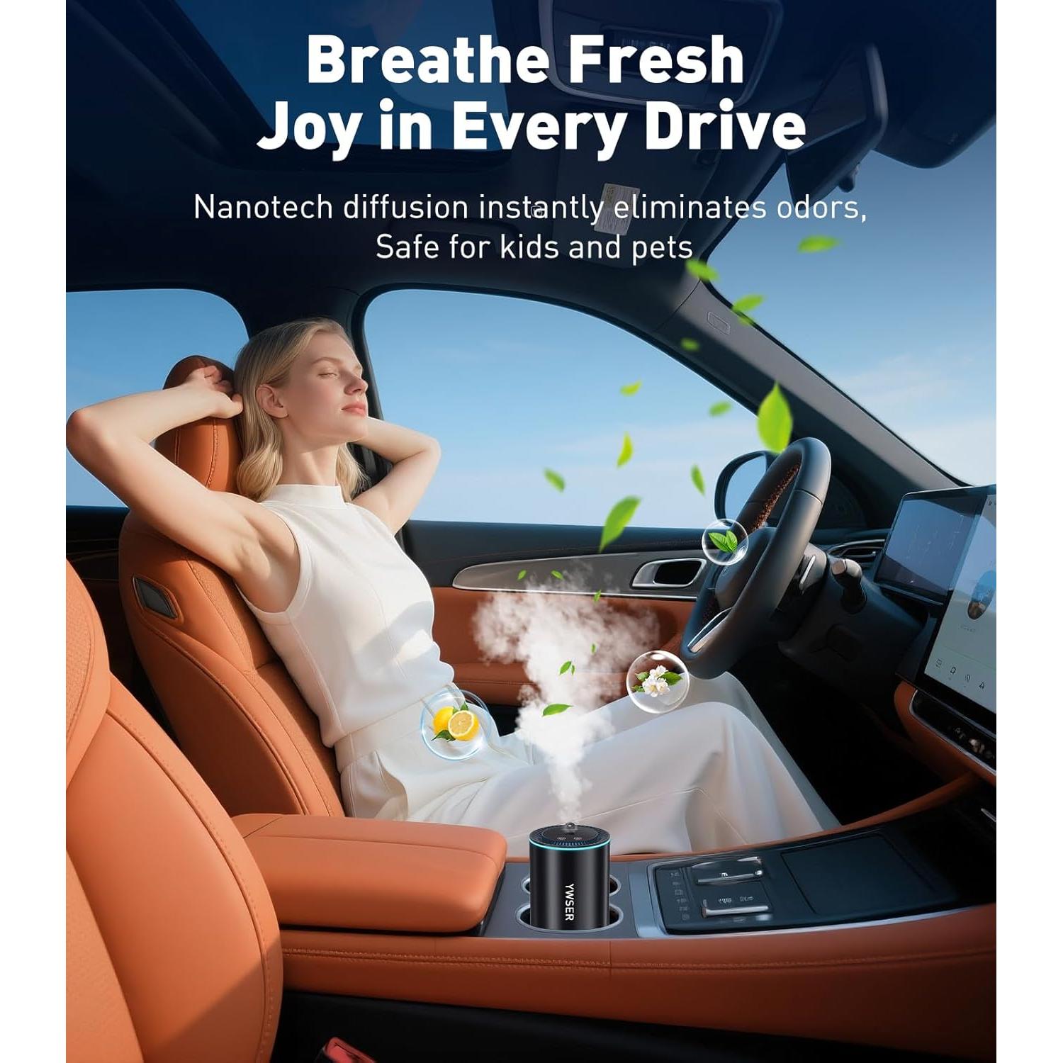 Ambientador de Aire para Coche YWSER 50ml con Proyector Estrellado