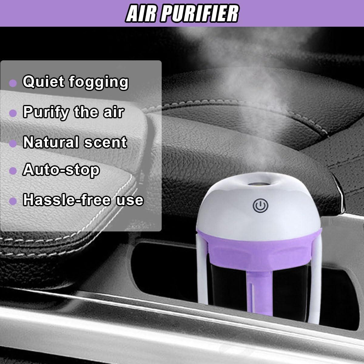 Humidificador de coche DUSCOKE mini portátil 16.54 cm púrpura