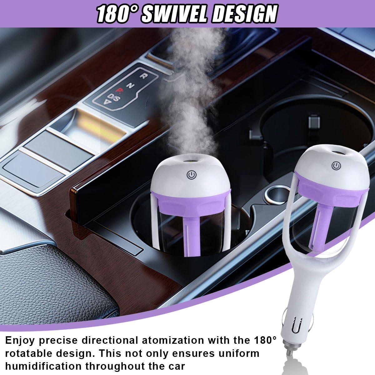 Humidificador de coche DUSCOKE mini portátil 16.54 cm púrpura