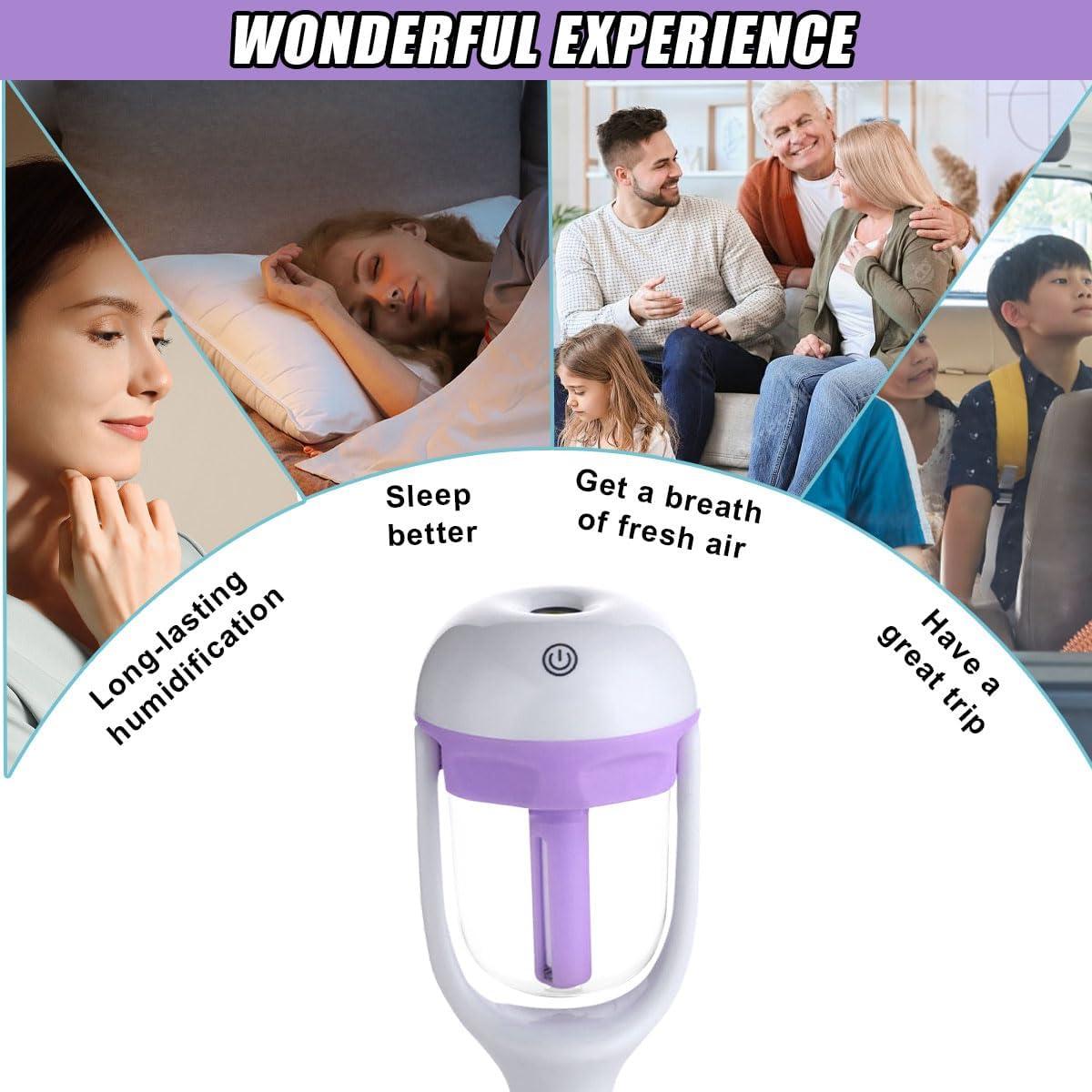 Humidificador de coche DUSCOKE mini portátil 16.54 cm púrpura