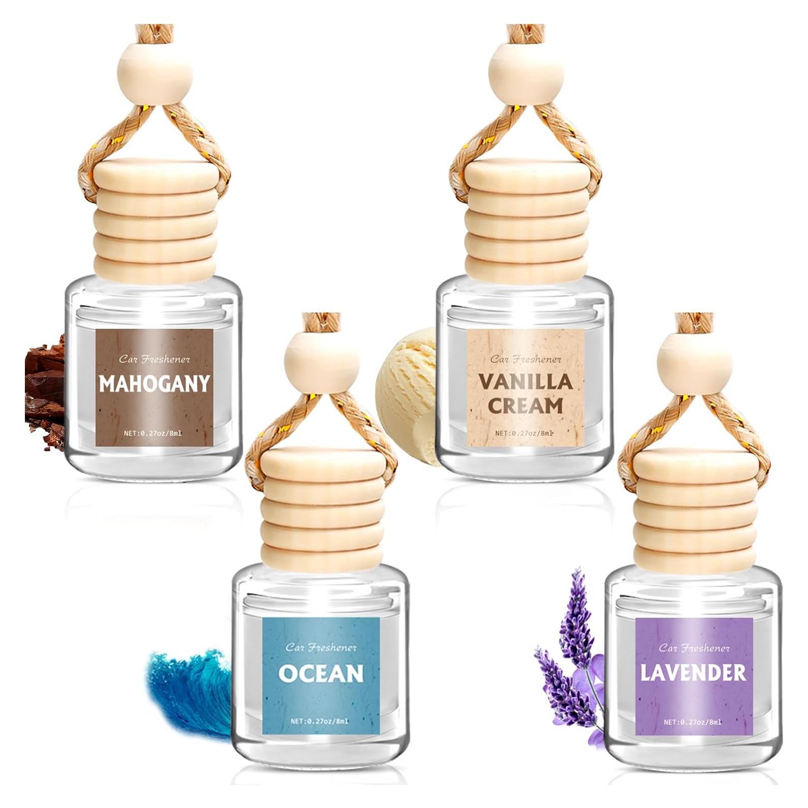 Ambientador de Aire para Auto AROIC 4 Pack, Fragancias Naturales