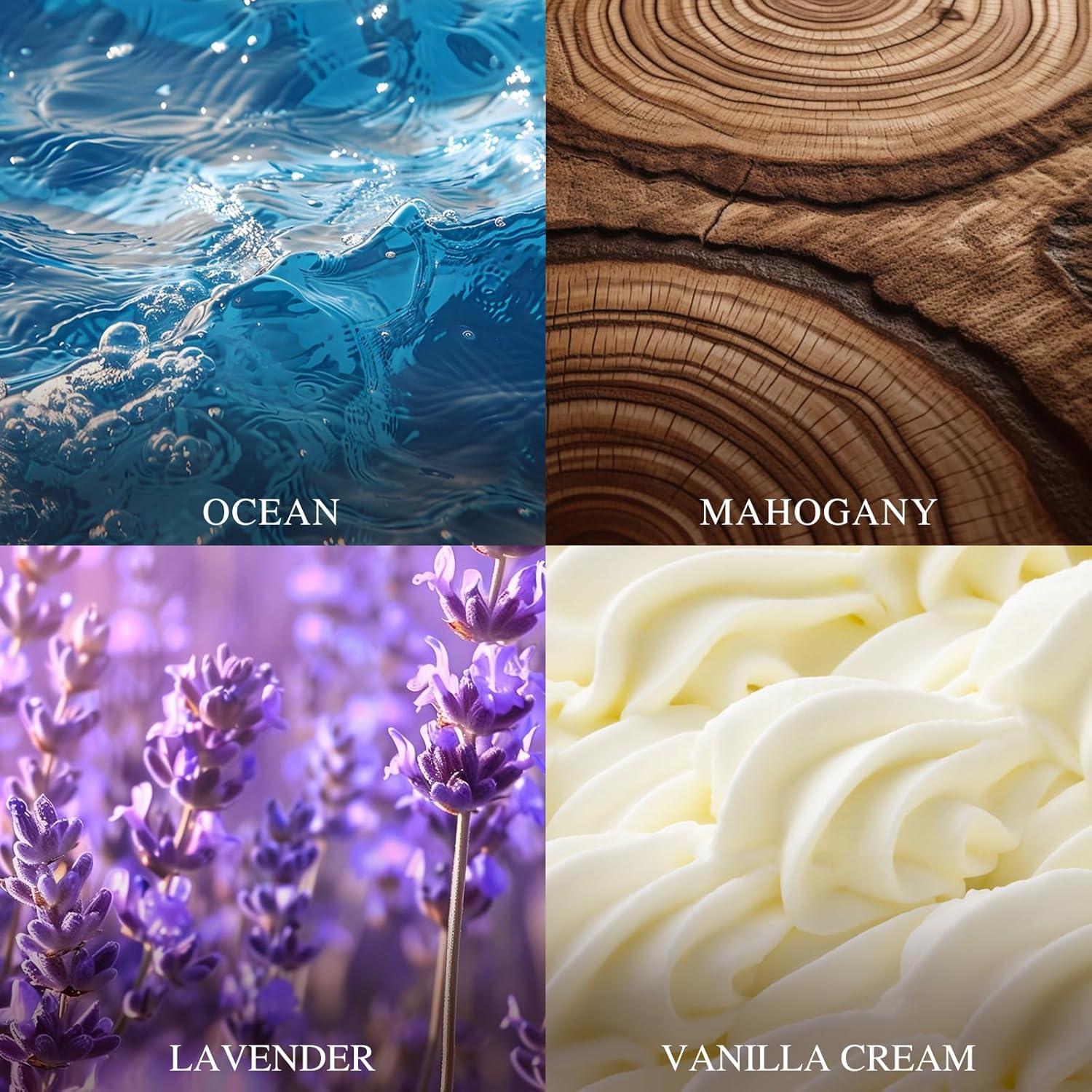 Ambientador de Aire para Auto AROIC 4 Pack, Fragancias Naturales