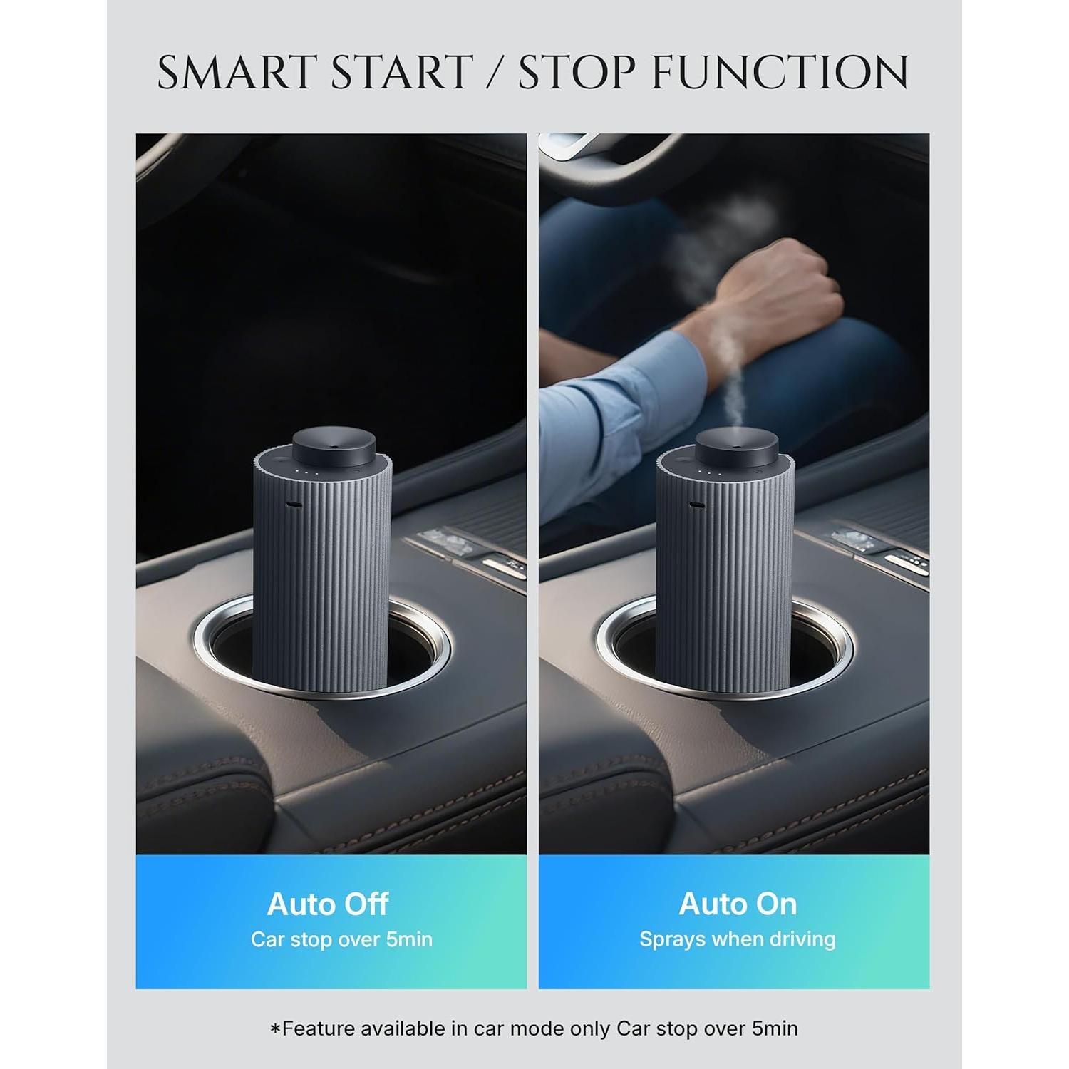 Difusor de Aceite Esencial Aromadd Y-Air 20ml Gris Titanio