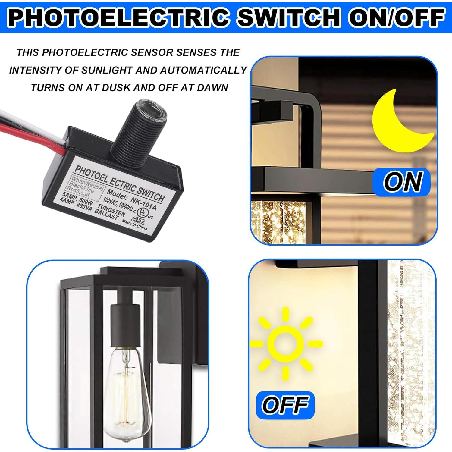 Sensor de Luz Fotocélula BTFO L23129 para Iluminación Exterior