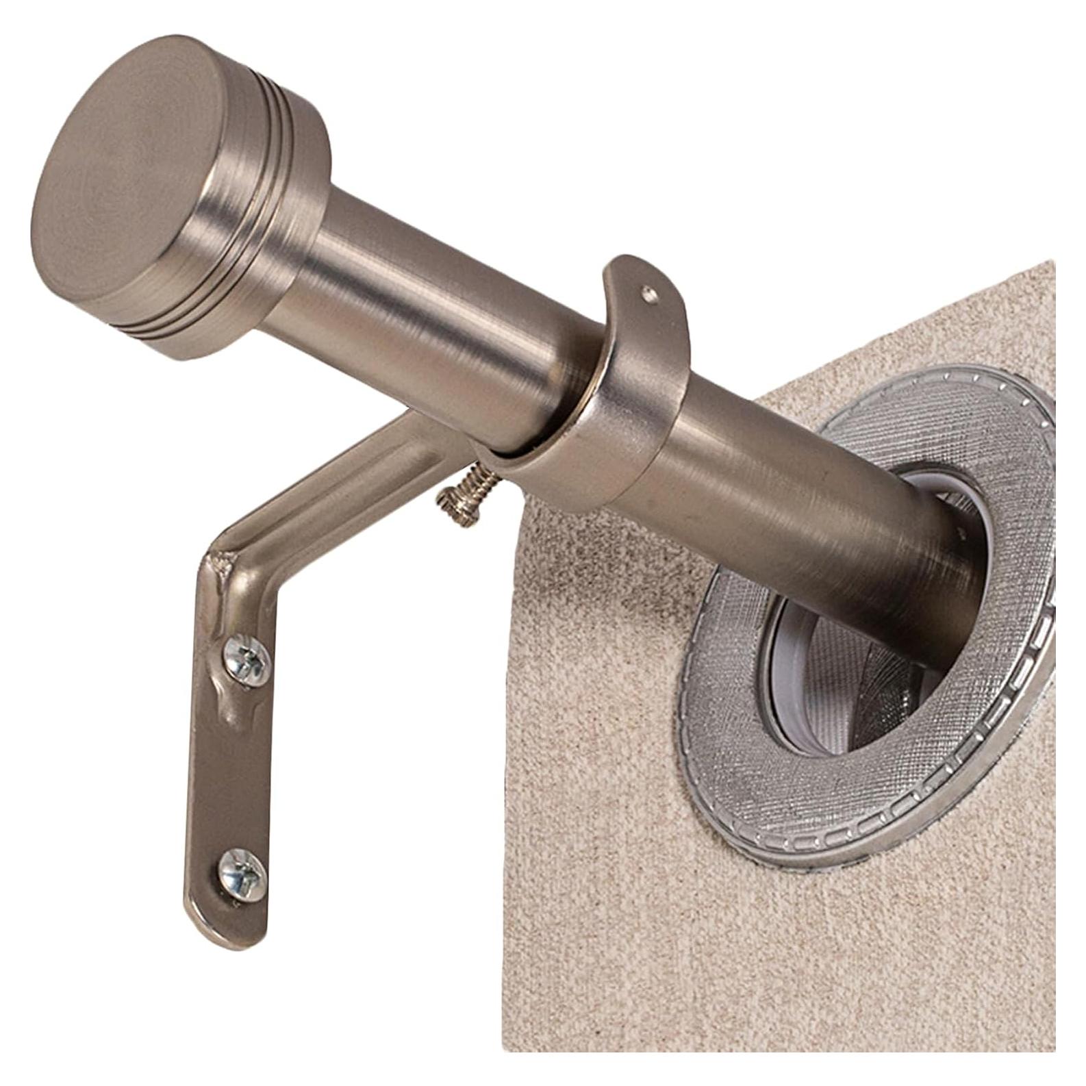 Barra de Cortina Ajustable WORLD RODS Niquel Satinado 45-223 cm