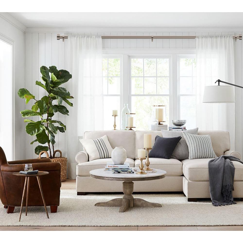 Barra de Cortina Ajustable WORLD RODS Niquel Satinado 45-223 cm