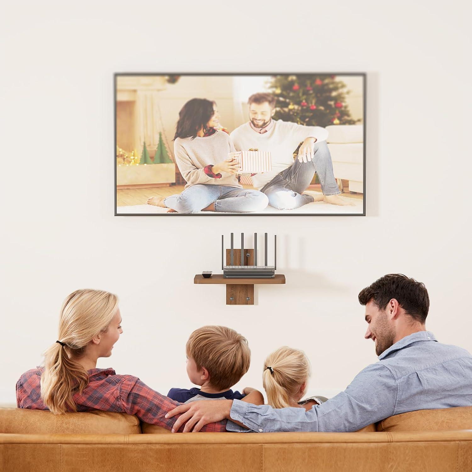 Estante Flotante de Madera WALI CS201N para TV y Proyector