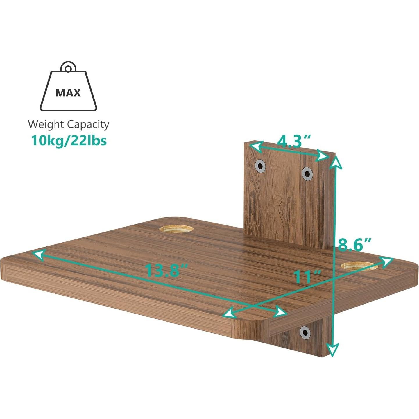 Estante Flotante de Madera WALI CS201N para TV y Proyector