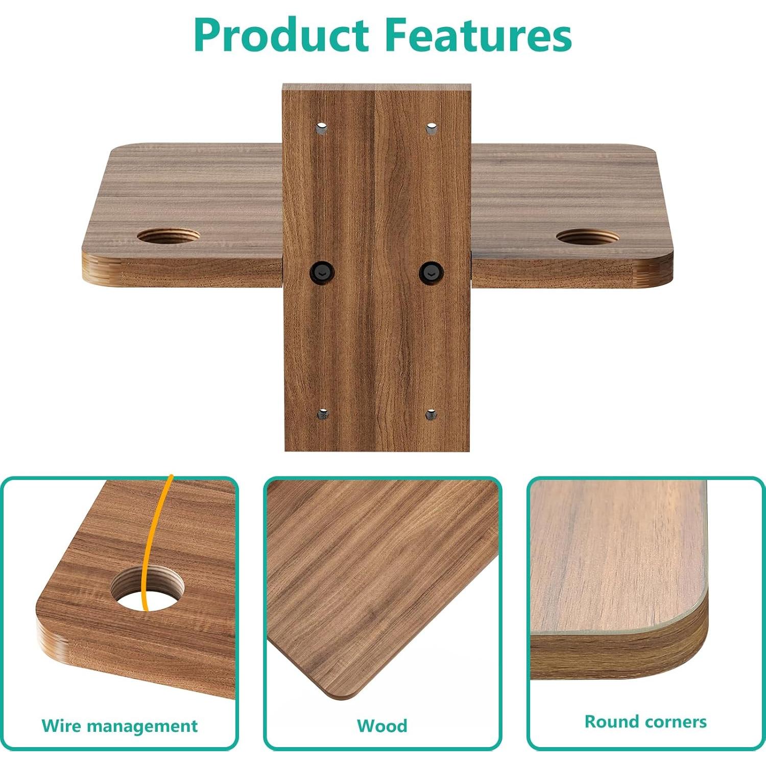 Estante Flotante de Madera WALI CS201N para TV y Proyector