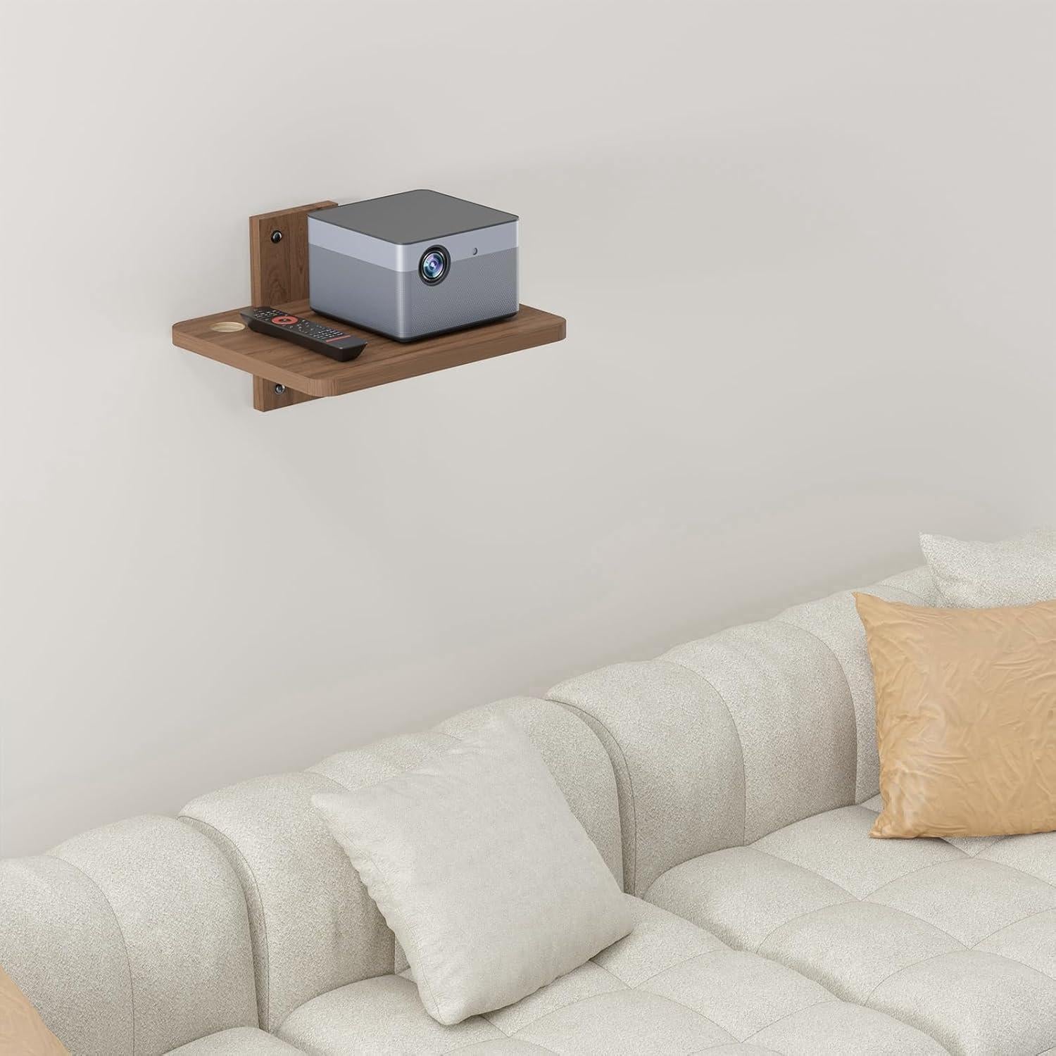 Estante Flotante de Madera WALI CS201N para TV y Proyector