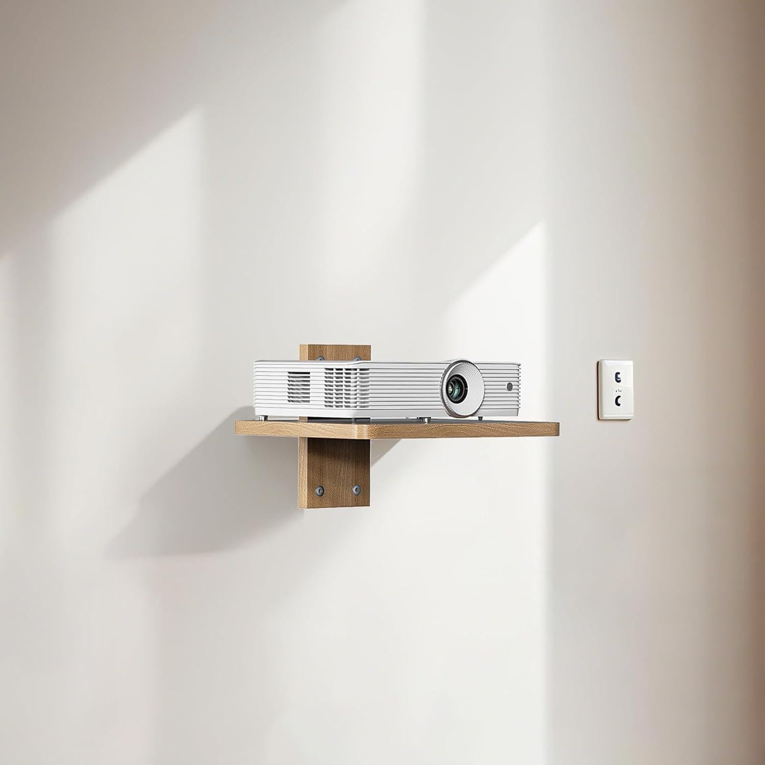 Estante Flotante de Madera WALI CS201N para TV y Proyector