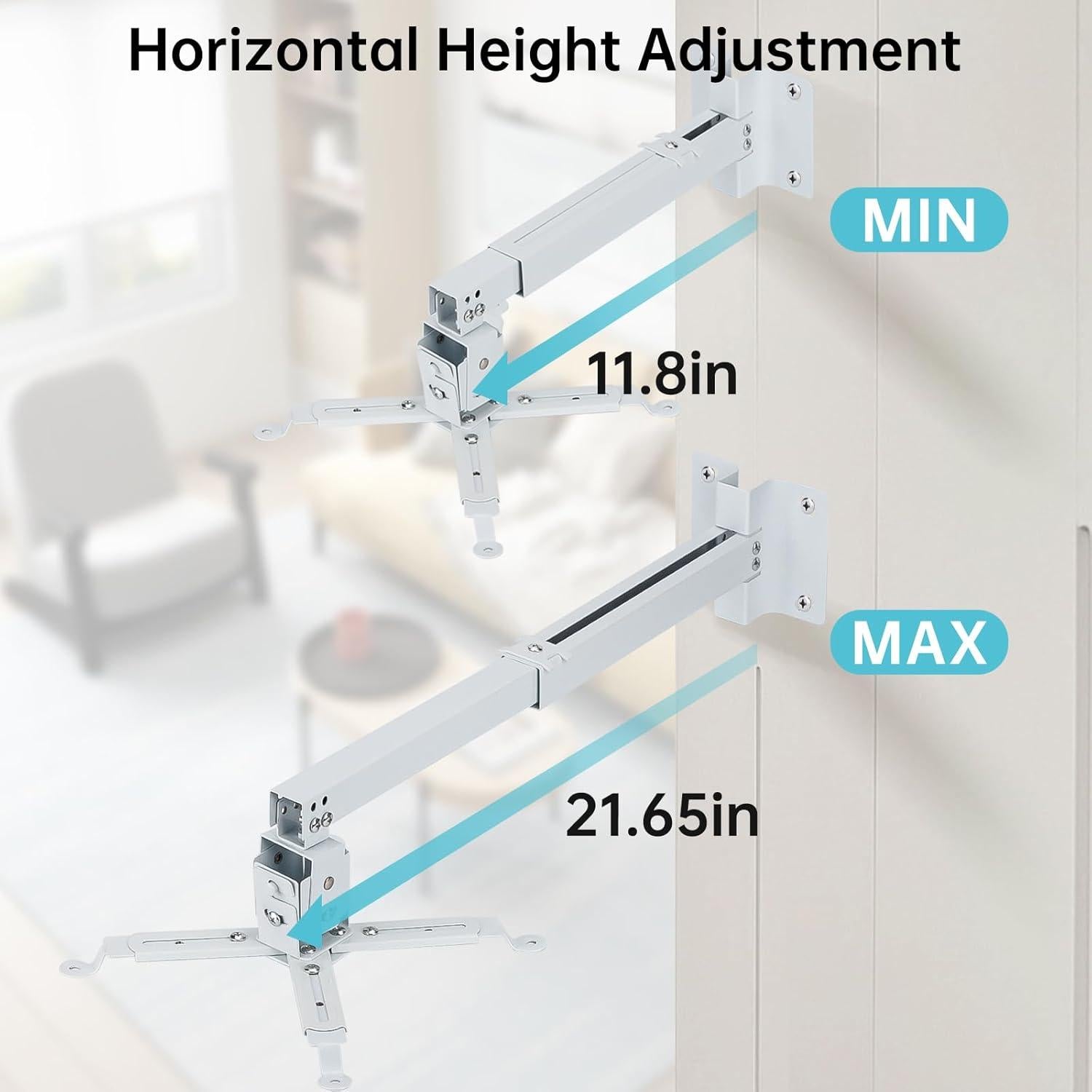 Soporte de Proyector Runhike Ajustable Blanco para Epson