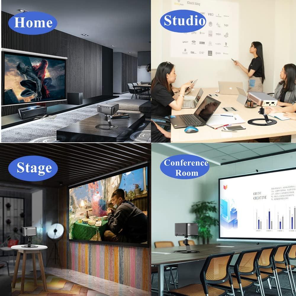 Soporte de Proyector de Aluminio WYSXEBWZ Ajustable 360°