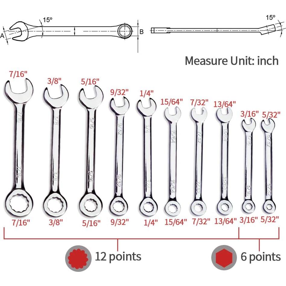Juego de Llaves Mini SPEEDWOX 10 Piezas Acero Alto Carbono