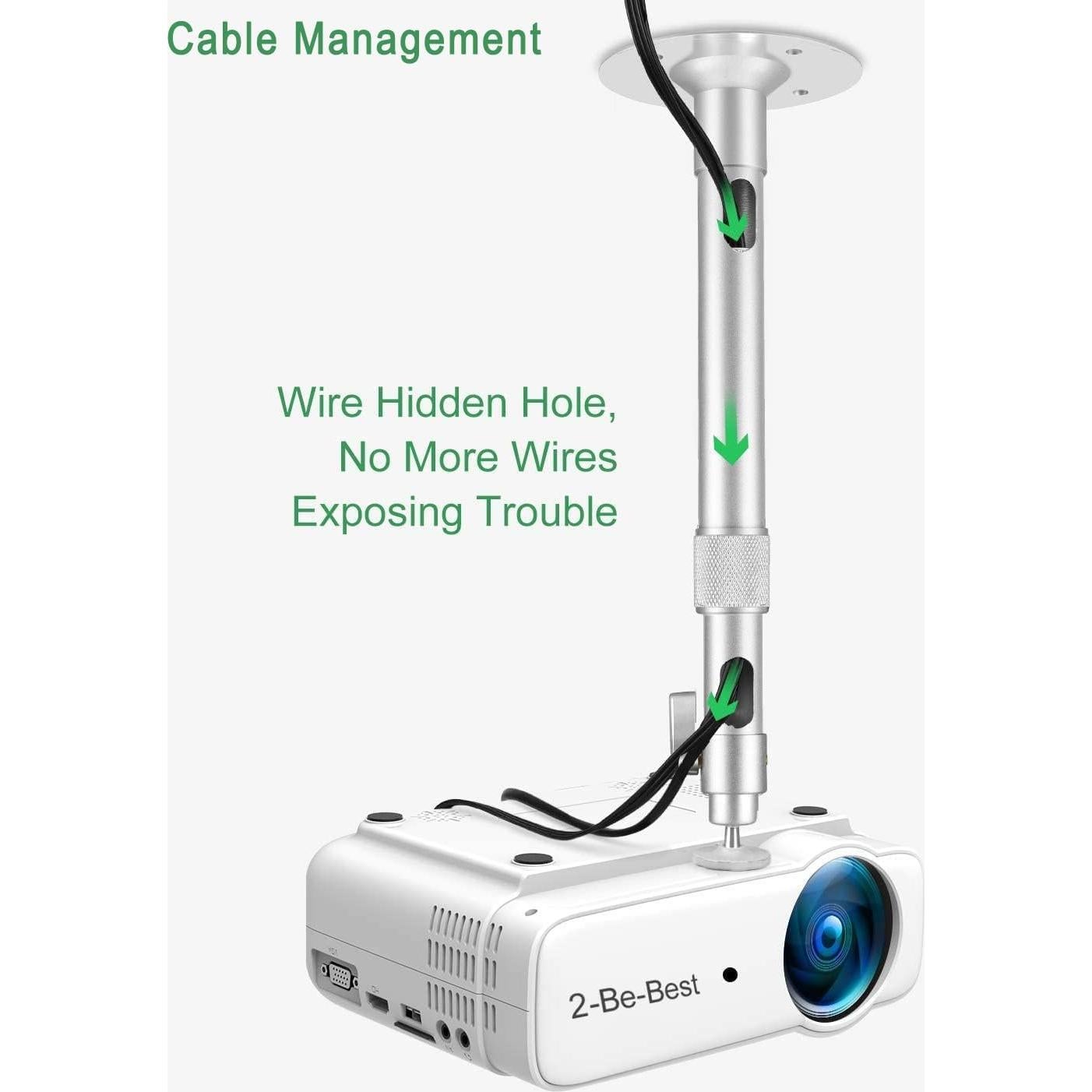 Soporte de Proyector de Techo 2-Be-Best Ajustable 37-62cm