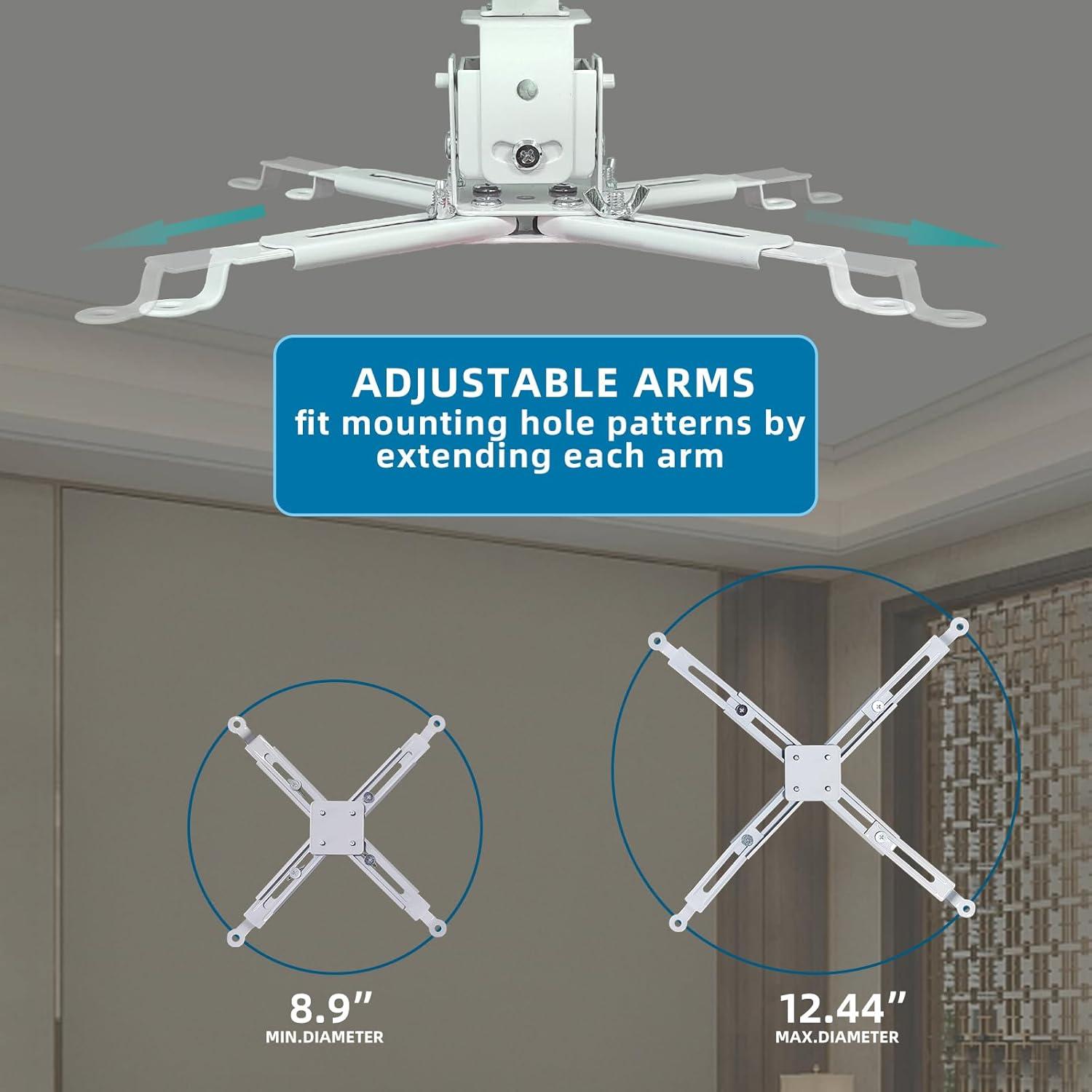 Soporte de Proyector de Techo Universal Solarsea Ajustable