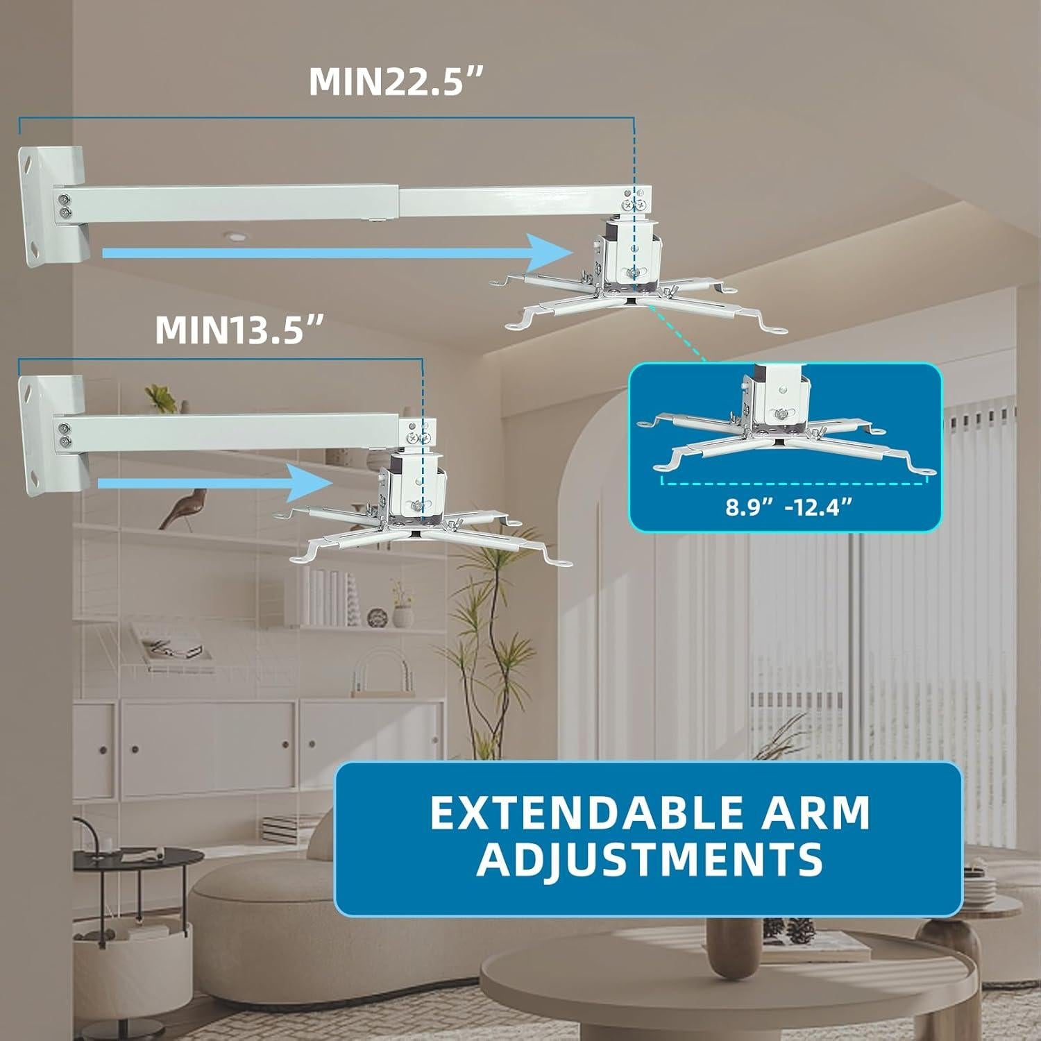 Soporte de Proyector de Techo Universal Solarsea Ajustable