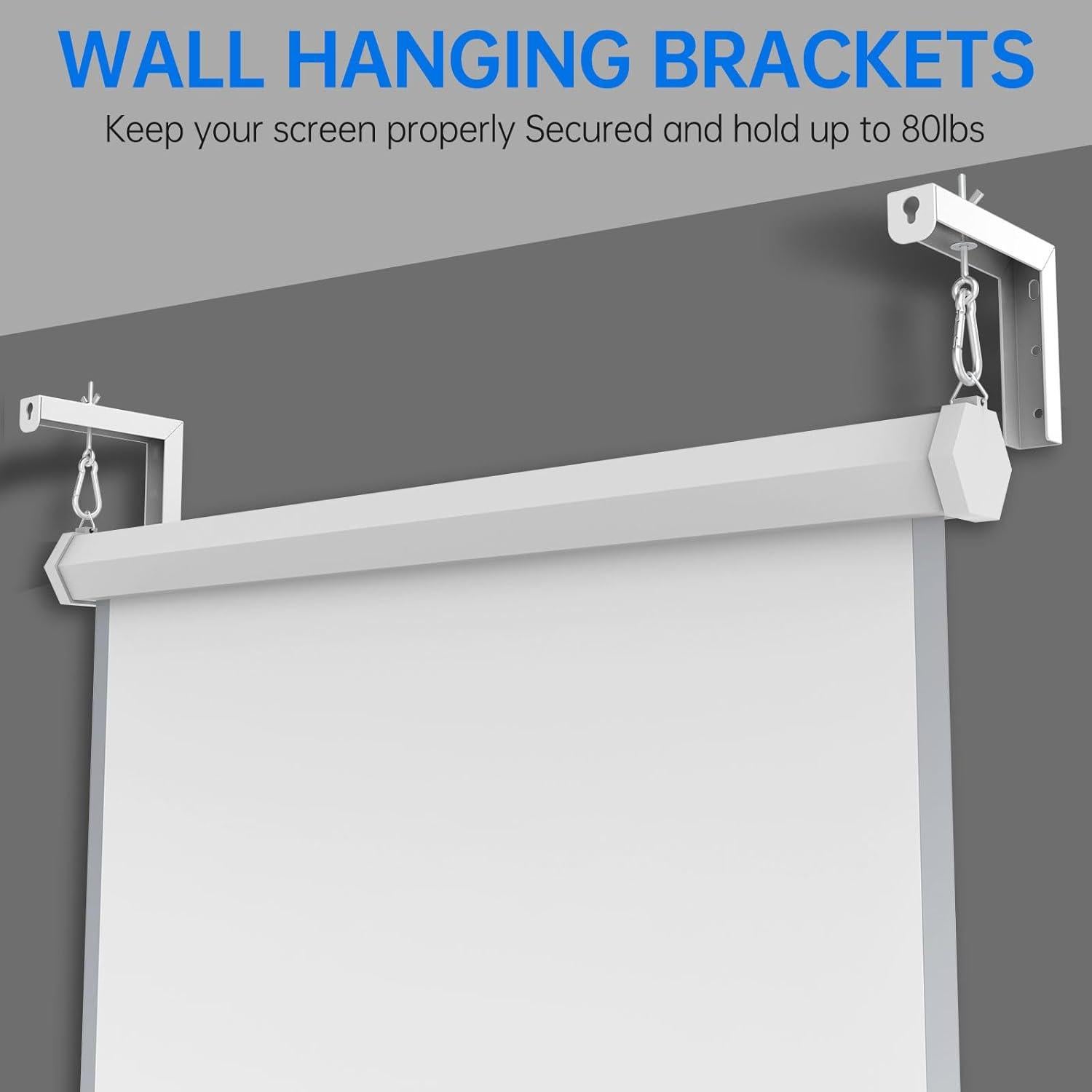 Soporte de Pared para Pantalla de Proyector Fhome L Ajustable 15.24 cm