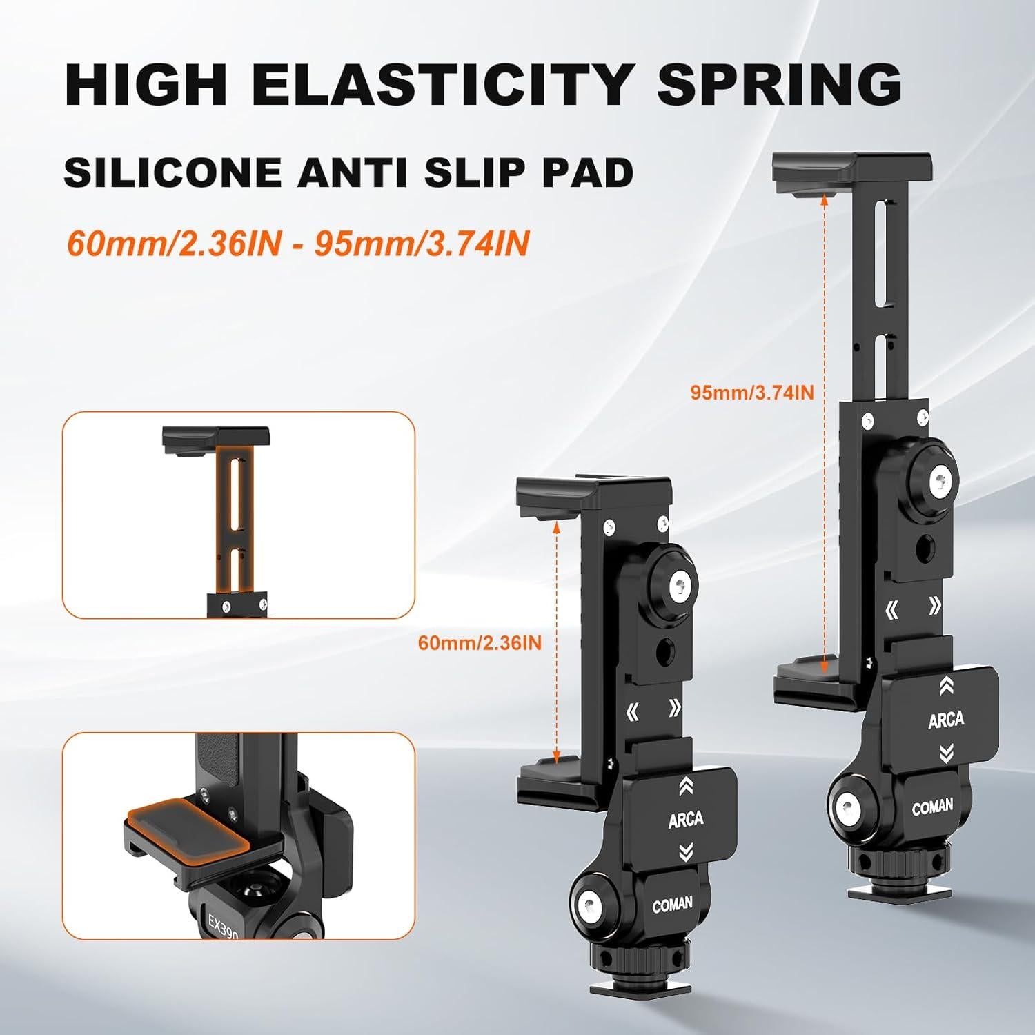 Soporte de trípode portátil COMAN EX390 para teléfono 360°