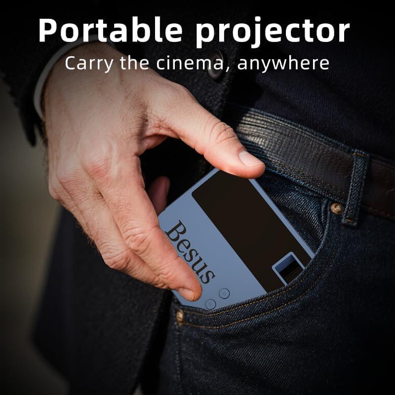 Proyector portátil Geylnxng 1080P Full HD con altavoz